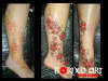 cherry blossom tattoo by reynold@borneoarttattoostudio.com