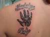 hand print tattoo