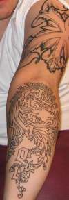 left arm sleeve tattoo