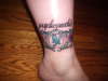 Ankle - Psychopathic tattoo
