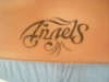 "Angels" this way... "Spirit" upsidedown tattoo