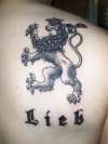 Rampant Lion tattoo