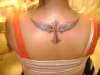 angel wings w/cross tattoo