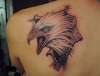 Swiss Cheese Eagle tattoo