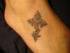 cross foot tatt tattoo