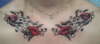 Poppy chest piece tattoo