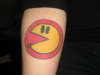 Pac-Man With A Lip Ring tattoo