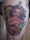 hula girl tattoo