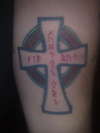 Celtic cross tattoo