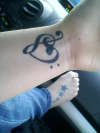music tat and foot tattoo