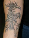 zombie tree pin-up tattoo
