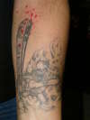 zombie chainsaw tattoo