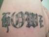 LAST NAME tattoo