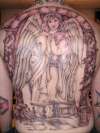 angel & columns tattoo