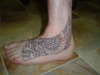 Left Foot Outline stage tattoo