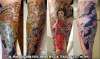 Geisha & Foo Dog tattoo