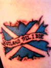 scotland flag tattoo