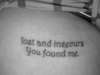 Lost and Insecure tattoo