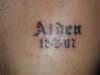 sons name tattoo