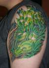 Emerald Tree Boa Tattoo