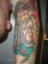 Wrong way clown tattoo