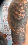chineese warrior god tattoo