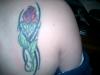 tribal with rose tattoo