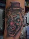 bob tyrell design i love clowns! tattoo