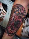 drackula from vanhellsing! after being bitten by werwolf! tattoo