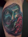 from resident evil pt2 little girl in school! tattoo