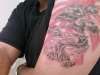 Rising Sun and Bonsai tattoo