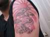 Rising Sun and Bonsai tattoo