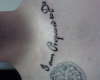 Haunting Lyrics tattoo