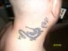 dragon on neck tattoo