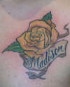 Yellow Rose tattoo