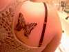 Zebra Butterfly tattoo