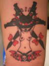 my 2nd cowgirl-inner right wrist tattoo