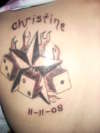 star and dice tattoo