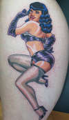 Canman - Betty Page tattoo