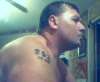 chinese shoulder lettering tattoo