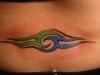 trible color tattoo