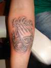 praying hands tattoo