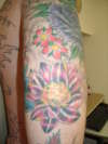 FLOWER ON THE ELBOW tattoo