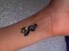 music note tattoo