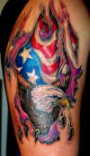 Eagle Ripping Skin tattoo