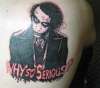 Heath Ledger's Joker tattoo