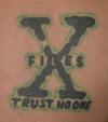 TRUST NO ONE tattoo