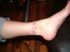 kims foot tattoo