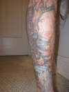 tiger calf sleeve 3/3 tattoo