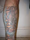 tiger calf sleeve 2/3 tattoo